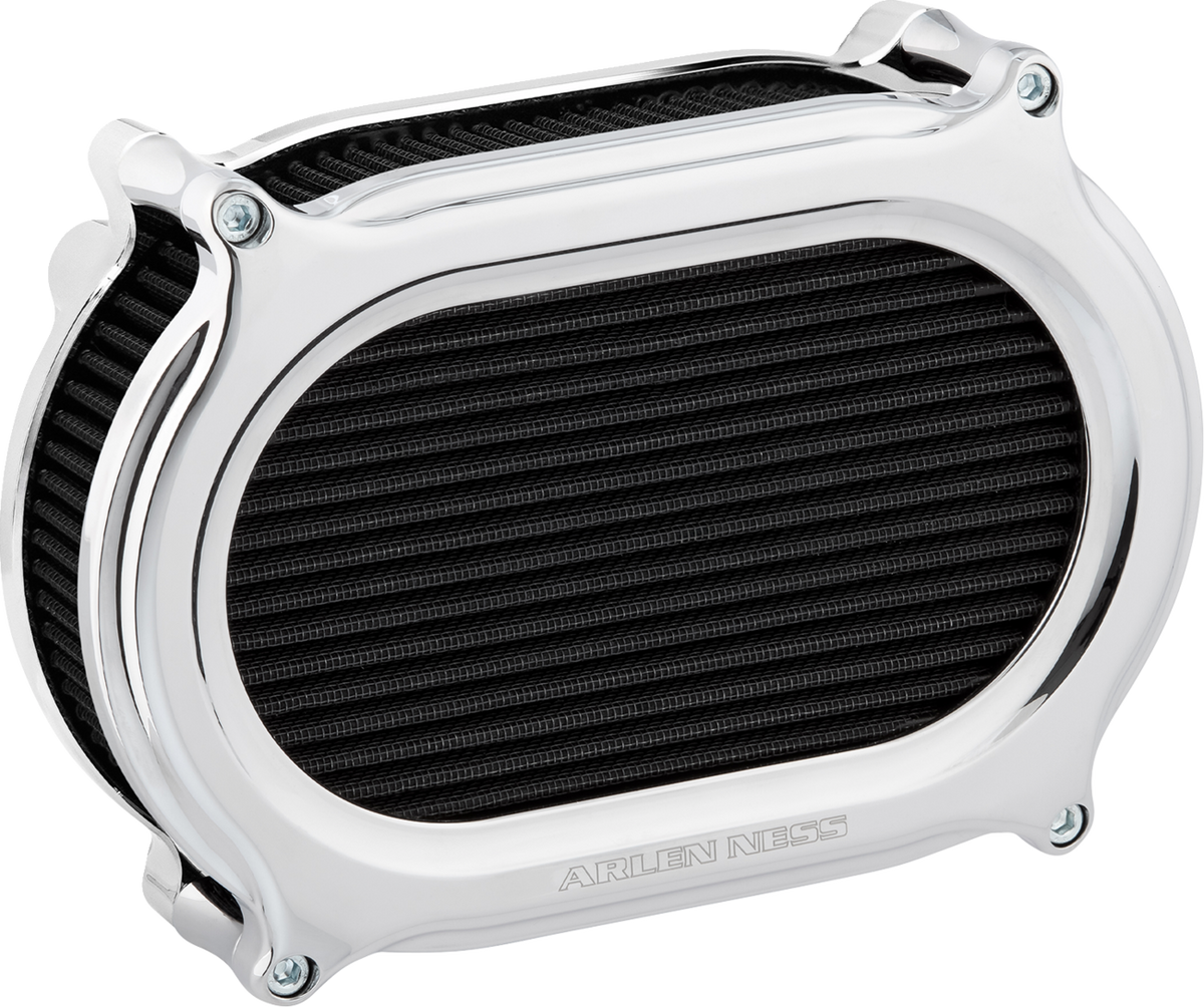 ARLEN NESS Stage 2 Oval Air Cleaner Kit - Chrome 1010-3359