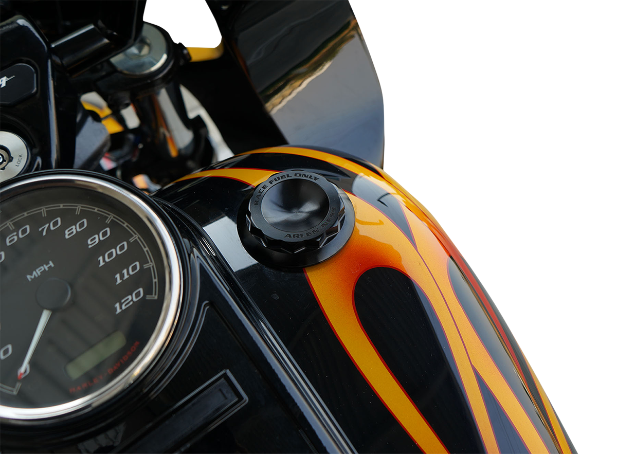 ARLEN NESS Vented Gas Cap - 12 Point / Black 0703-0857