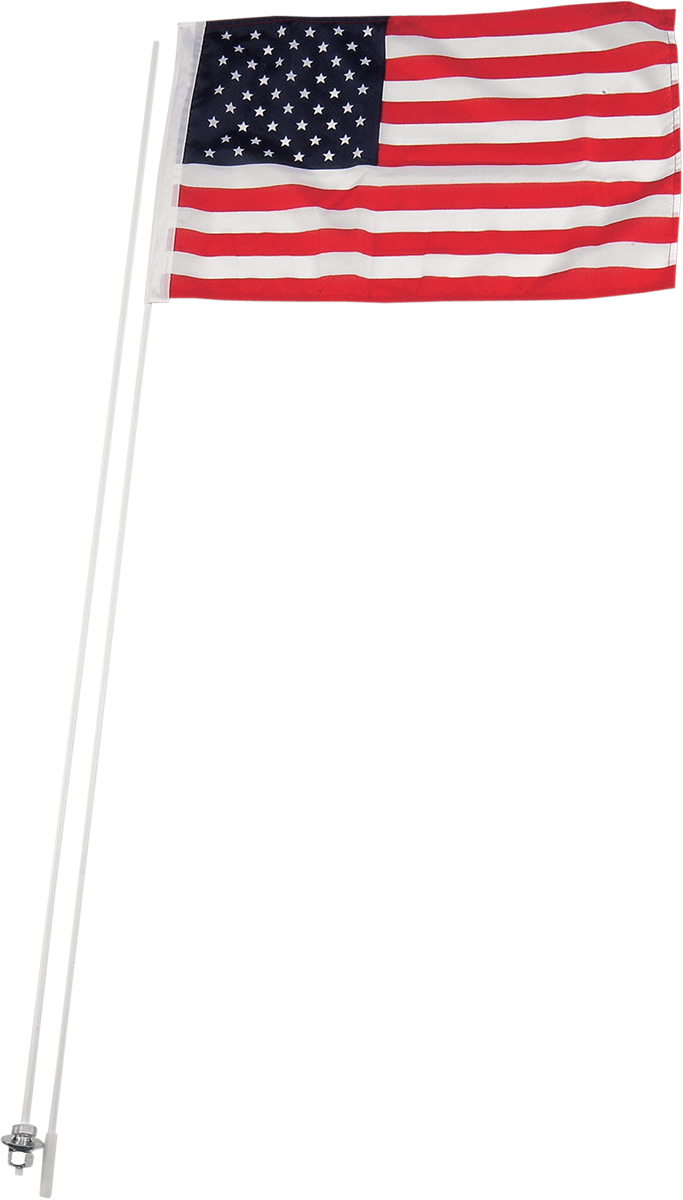 ATLANTIS Flag Pole and Mount - With 12" L X 19" W Flag / U.S.A. / 5 Pack 0521-0131