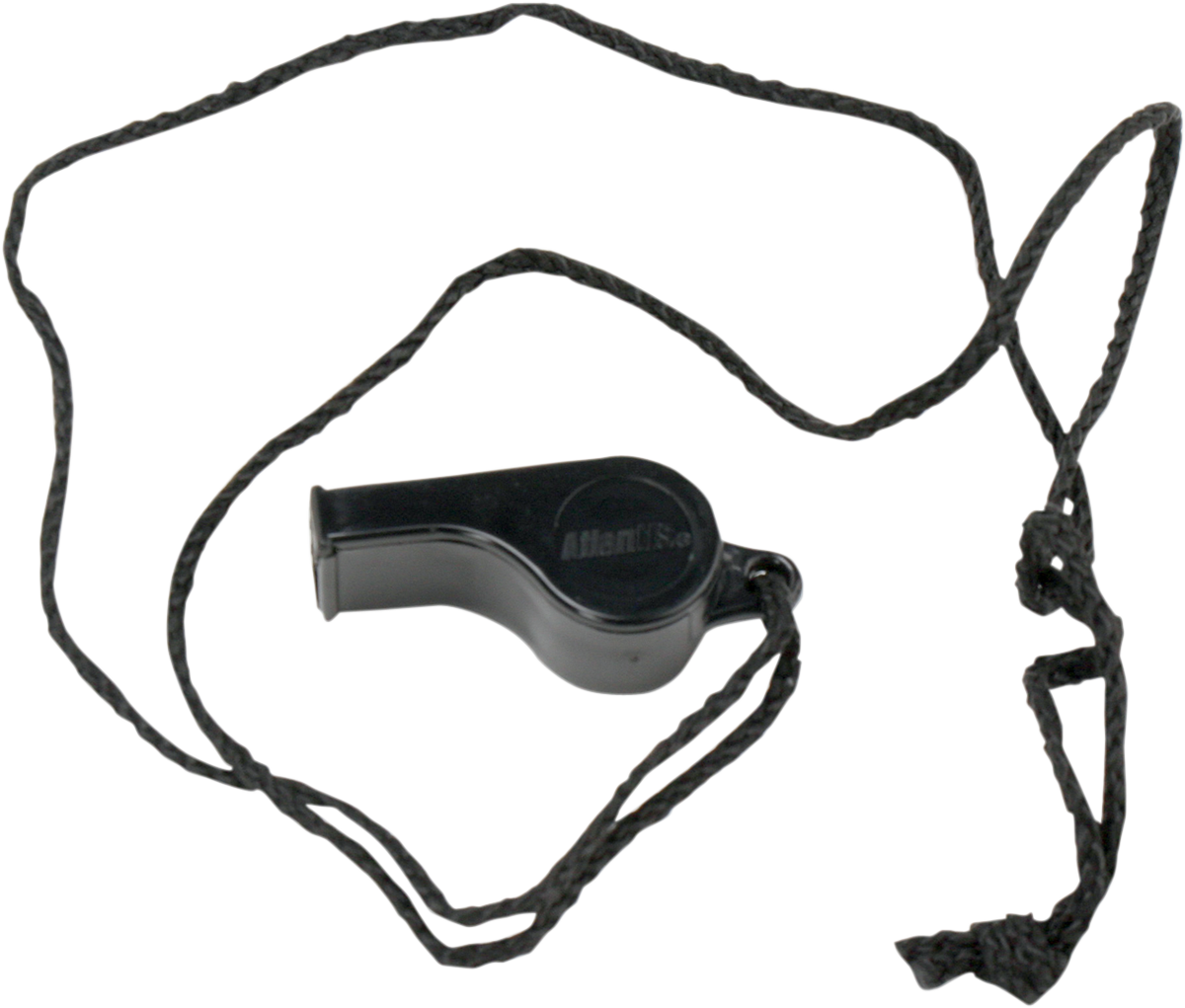 ATLANTIS Whistle with Neck Cord - Black A2700