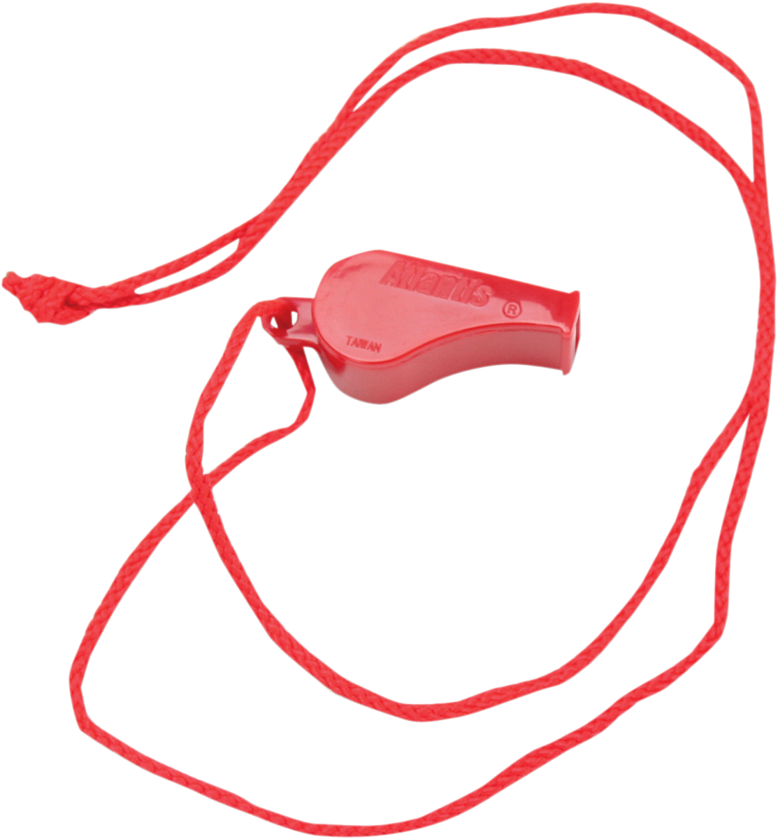 ATLANTIS Whistle with Neck Cord - Red A2701