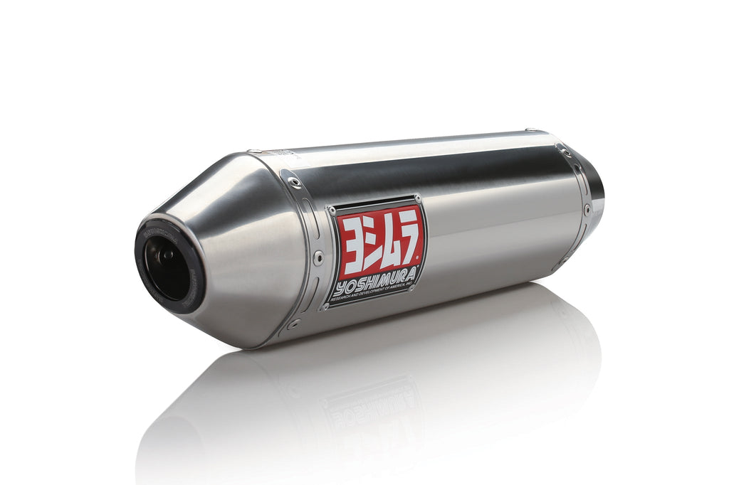 Yoshimura XR650L 93-25 RS-2 Stainless Slip-On Exhaust, w/ Stainless Muffler