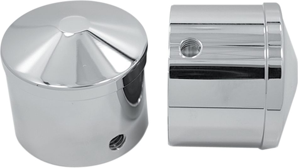 AVON GRIPS Front Axle Nut Cover - Chrome / Air Cushion / 1" 0214-0772