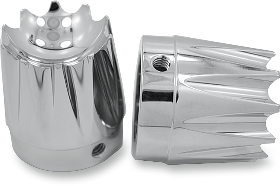 AVON GRIPS Front Axle Nut Cover - Chrome / Excalibur / 1" 0214-0780