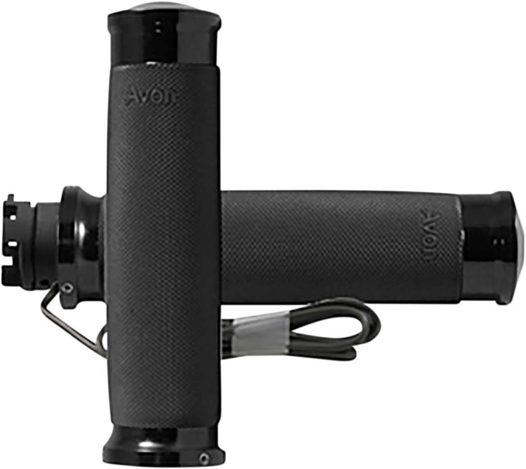 AVON GRIPS Heated Grips - Custom Contour / Indian / Black 0631-0219