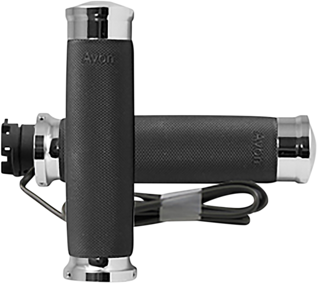 AVON GRIPS Heated Grips - Custom Contour / Indian / Chrome 0631-0218