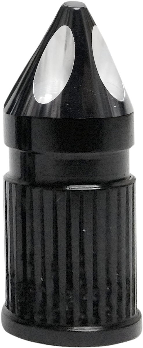 AVON GRIPS Valve Stem Cap - Spike / Black / Anodized 0361-0077