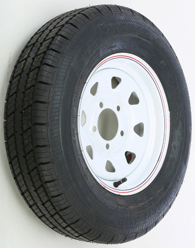 AWC Trailer Tire & 8 Spoke Steel Wheel Assembly - TA2034512-71R175C-A