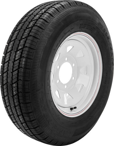 AWC Trailer Tire & 8 Spoke Steel Wheel Assembly - TA2056060-71R225E-A