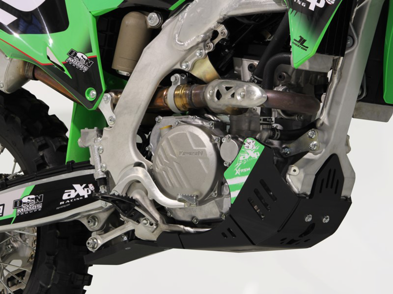 AXP RACING Xtrem Skid Plate - Black / Kawasaki / KX '21-'24 0506-2085
