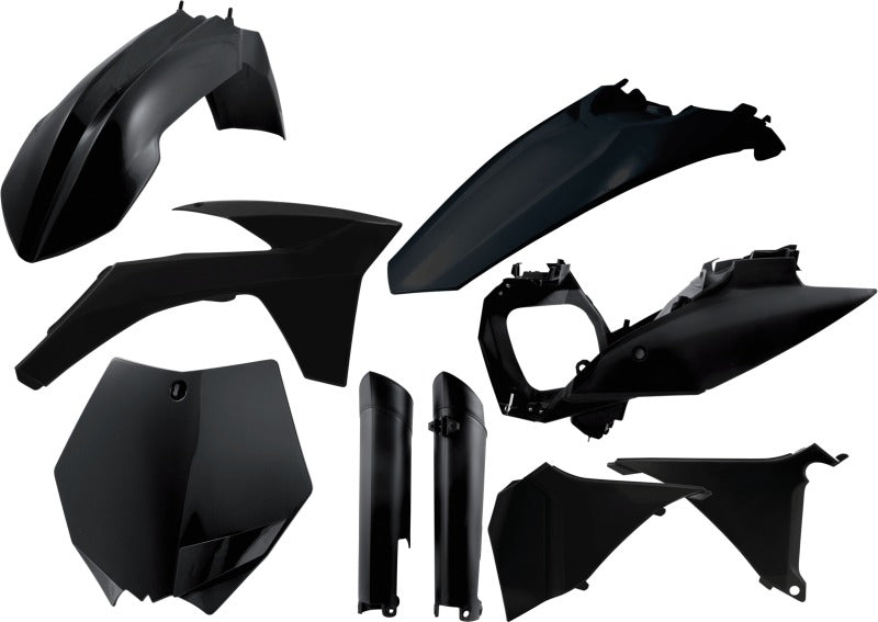 Acerbis 2011-2012 KTM SX-F/XC-F/2012 SX/XC Full Plastic Kit - Black - 2205280001