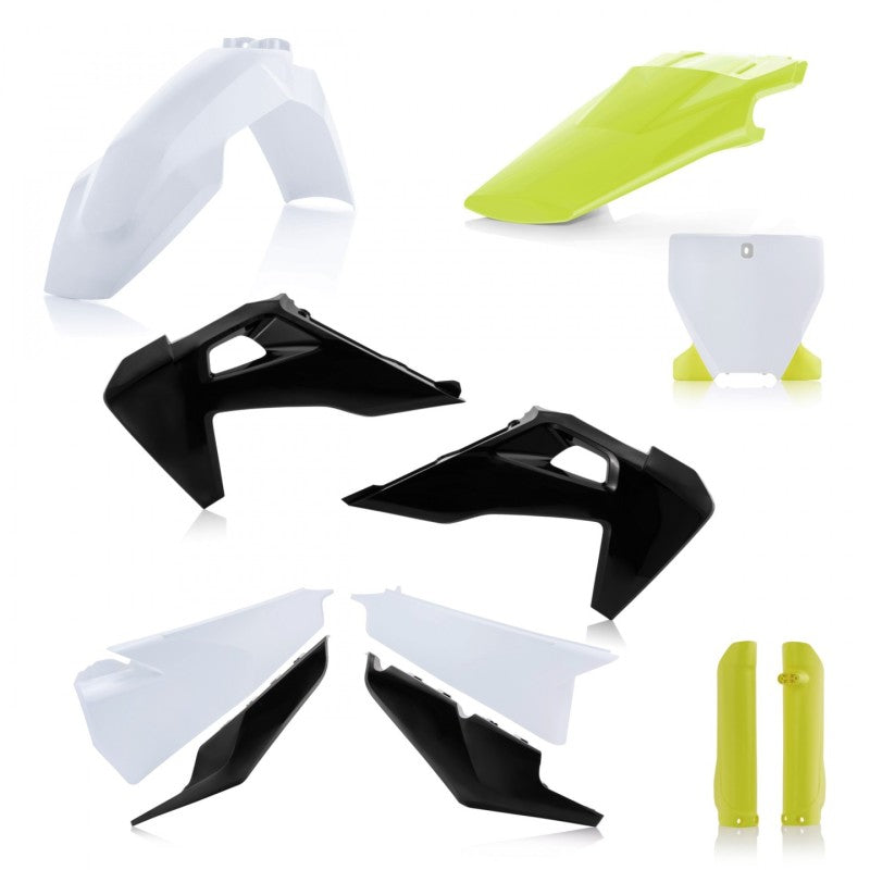 Acerbis 2019-2022 Husqvarna 125-450 TC/ FX/ FC/ TX/ TX-i Full Plastic Kit - White/Black/Yellow - 2726557296
