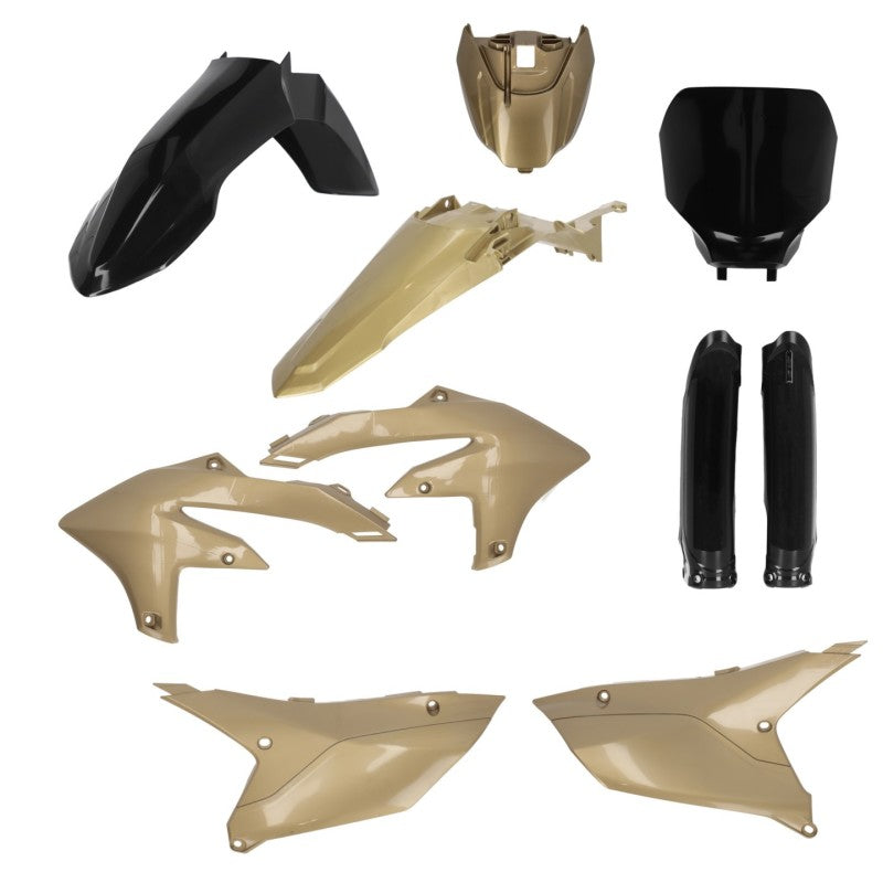 Acerbis 2024 Yamaha YZ250F/ 23+ YZ450F/FX (Includes Tank Cover) Full Plastic Kit - Black/Gold - 2979597838