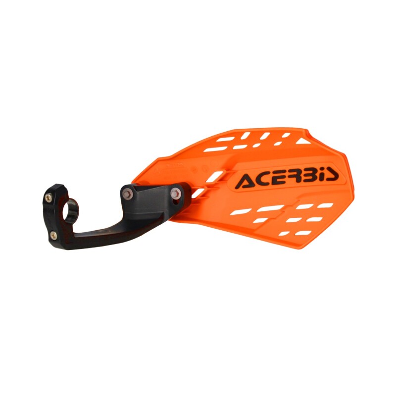 Acerbis Linear Vented Handguard - Orange/Black - 2987615225