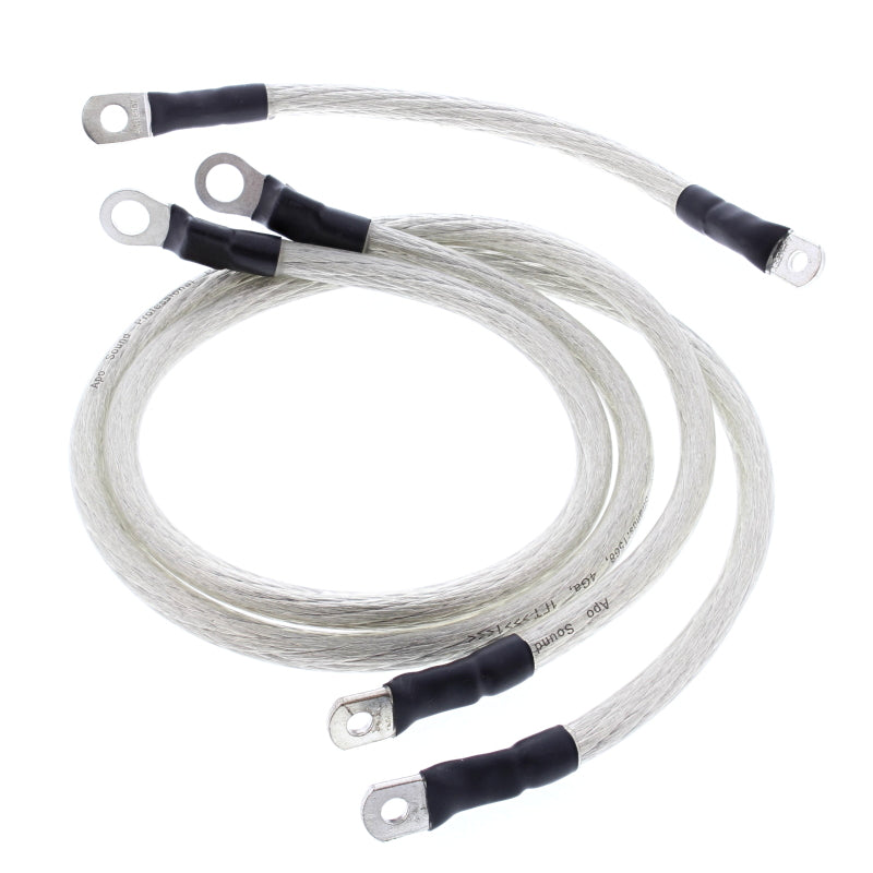 All Balls Racing 1980-1981 Harley-Davidson FLH Electra Glide Battery Cable Kit Clear - 79-3007