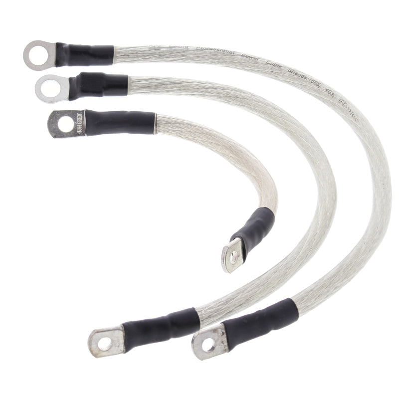 All Balls Racing 1986-1988 Harley-Davidson FLST Heritage Softail Battery Cable Kit Clear - 79-3001