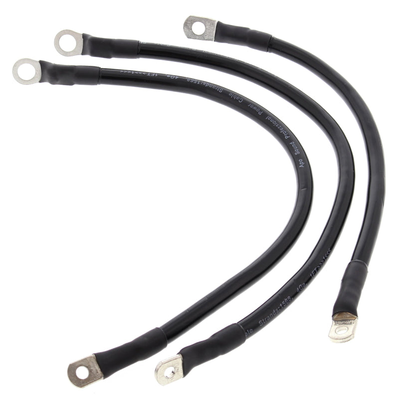 All Balls Racing 1986-1988 Harley-Davidson FXR Super Glide Battery Cable Kit Black - 79-3003-1