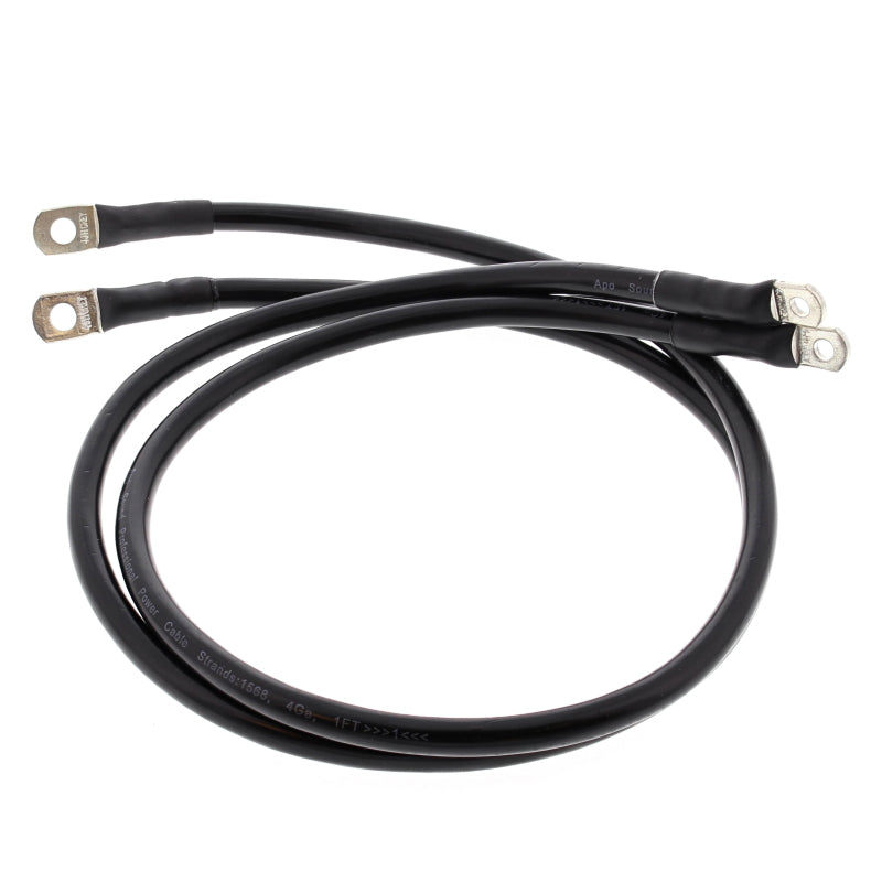 All Balls Racing 1989-1992 Harley-Davidson FLHS Electra Glide Sport Battery Cable Kit Black - 79-3008-1
