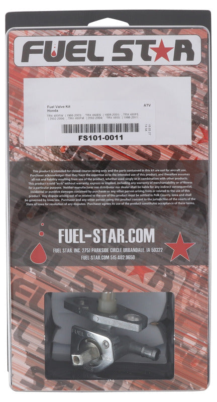 All Balls Racing 1995-2003 Honda TRX 400 FW/1998-2001 TRX 450 ES/ 1998-2001 TRX 450 S Fuel Valve Kit - FS101-0011