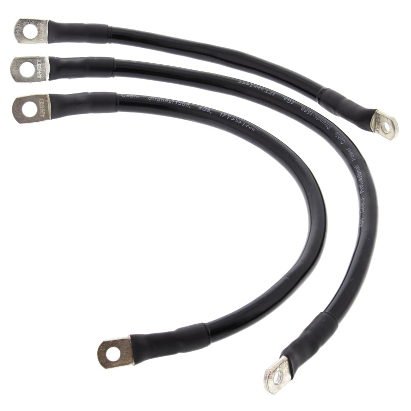 All Balls Racing 2004-2006 Harley-Davidson FXD Super Glide Battery Cable Kit Black - 79-3013-1