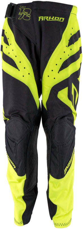 Answer 25 Arkon Nitrus Pants Black/Hyper Acid Youth Size - 16 - 442643