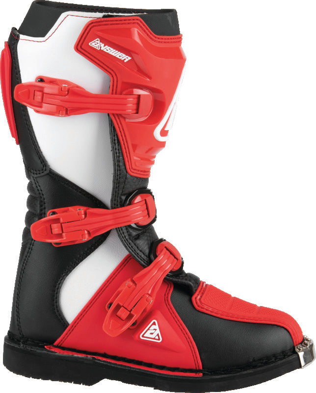 Answer AR1 Boot Black/Red Youth Size - 1 - 446641