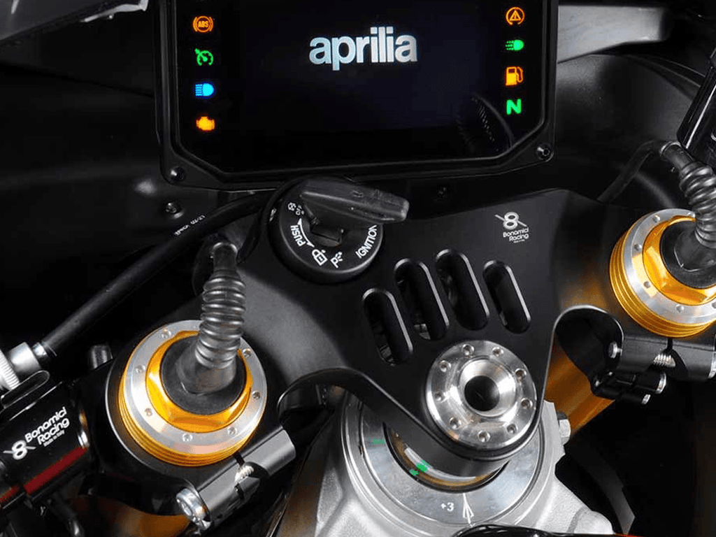 Bonamici Triple Tree Clamp Aprilia RSV4 (Black) (Street) (09-14 / 2019+)