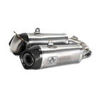 Arrow Panigale V2 955cc 2020 -2024/Streetfighter V2 22/24 Racing Titanium Work Exhaust (R+L) With Welded Stainless Steel Link Pipe 71160pk
