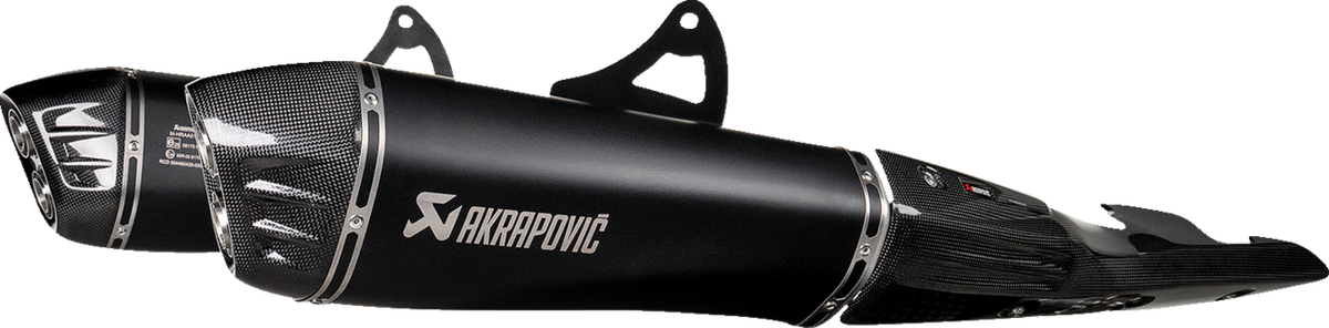 AKRAPOVIC Slip-On Line Mufflers - Titanium Black - Suzuki GSX-1300R Hayabusa S-S13SO4-HRAATBL/1 - Suzuki GSX1300R Hayabusa 2021-2026