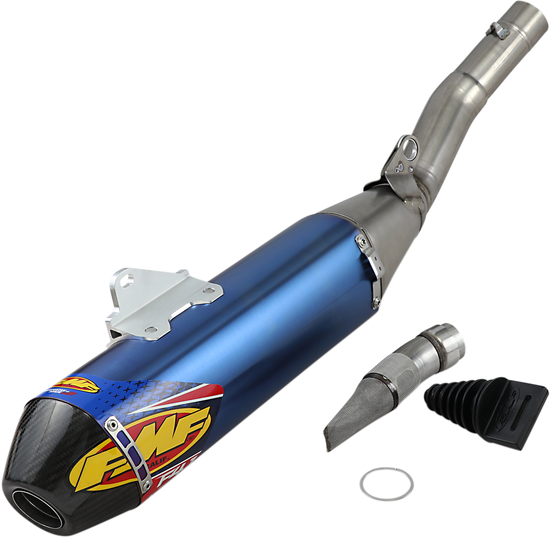 FMF Racing 2018-2026 Yamaha YZ450F /YZ450FX 2019-2026 Anod TI Factory 4.1 RCT SO Muffler w/R. Carbon Cap