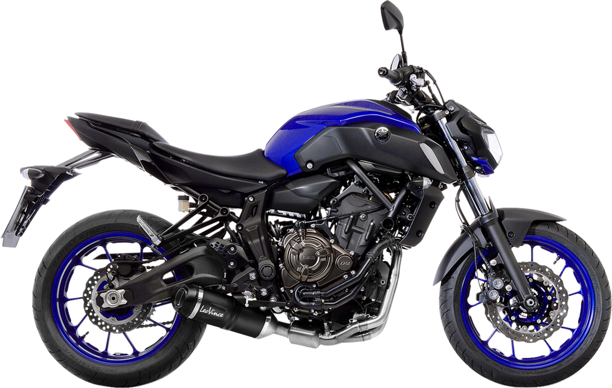 LeoVince LV One Evo Black Edition Exhaust 14251EBU - Yamaha MT-07/FZ-07 2017-2020