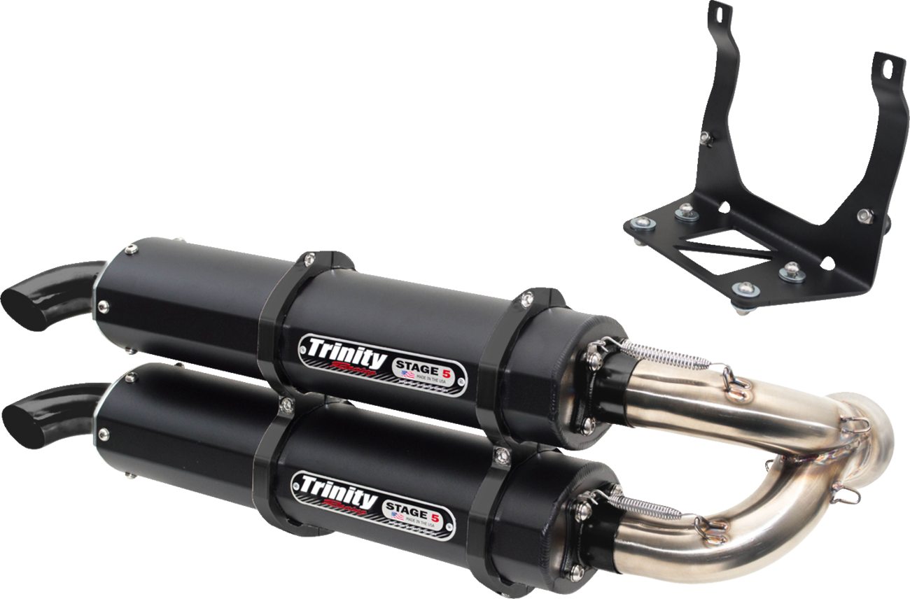 TRINITY RACING Stage 5 Dual Slip-On Muffler