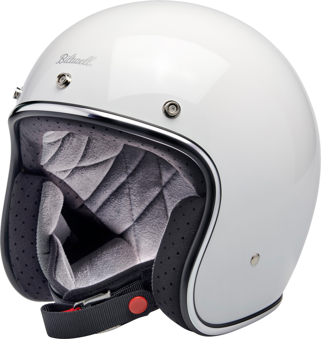 BILTWELL Bonanza Helmet - Gloss White / Large 0104-3142