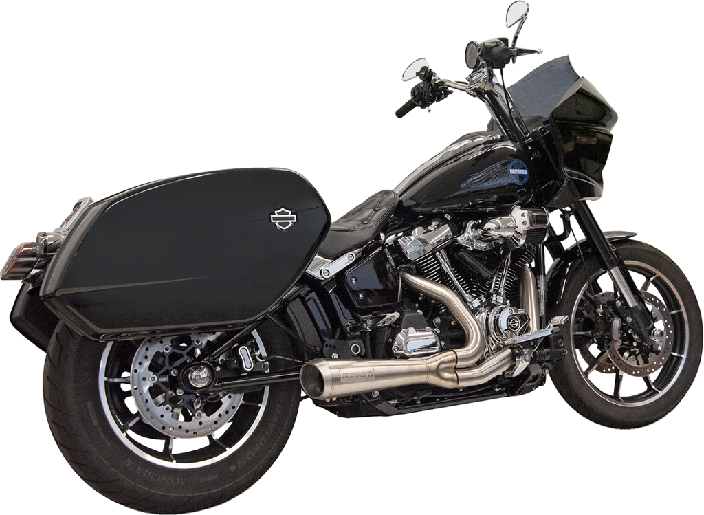 2-into-1 Ripper Exhaust System with Megaphone Muffler - Stainless - 49-State - M8 Softail