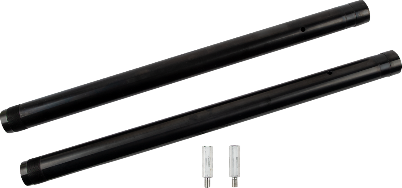 CUSTOM CYCLE ENGINEERING Fork Tube - 43 mm / LH 25" | RH 24-3/4" (+2") / Black DLC 0404-0662