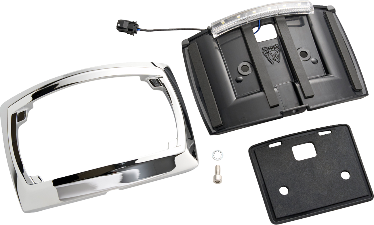 CIRO License Plate Frame - LED / Curved / Chrome 2030-2419