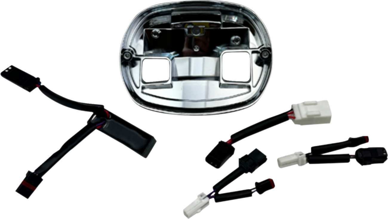 CUSTOM DYNAMICS Taillight Base Plate - Chrome / FLHC/FXLRS/FXLRST 2010-1581