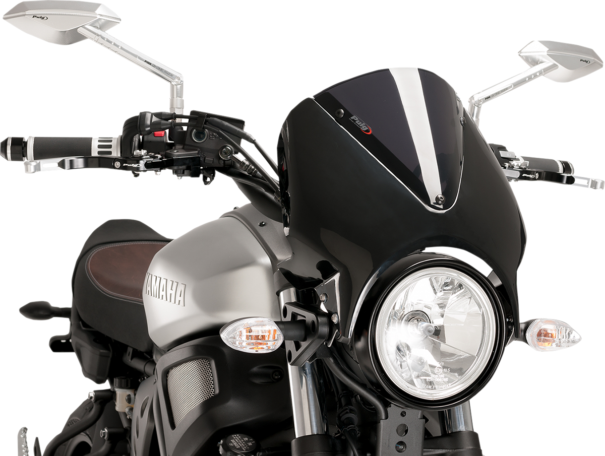 PUIG HI-TECH PARTS Retrovision Windshield - New Generation Windscreen / 11-3/4" / Dark Smoke / R9 2301-2470