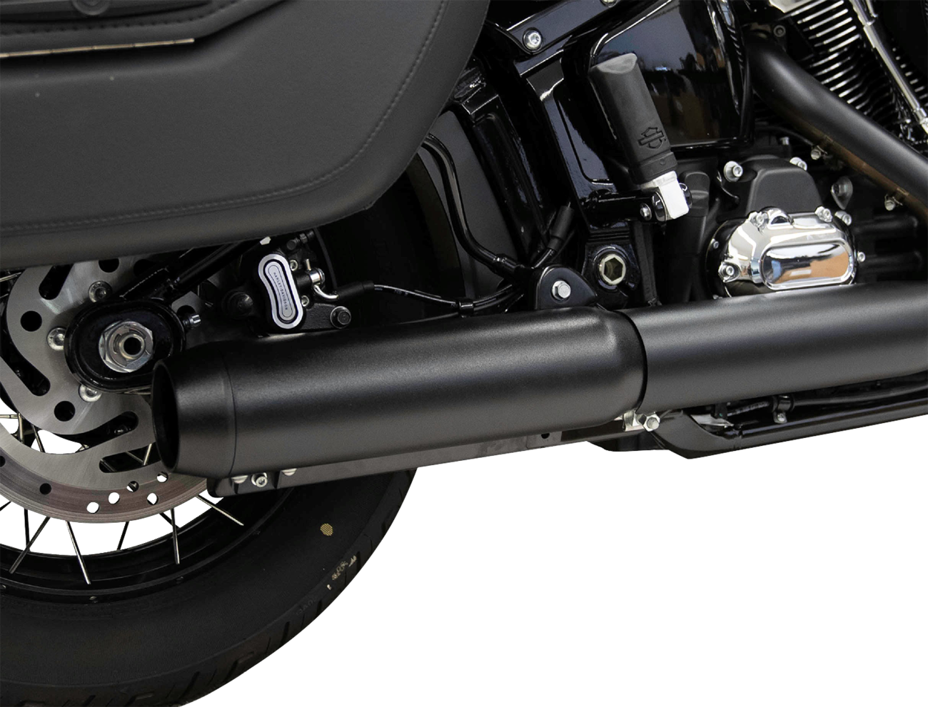 4" Slip-On Muffler with 2-1/2" x 10" Baffle Core - Black - 49-State