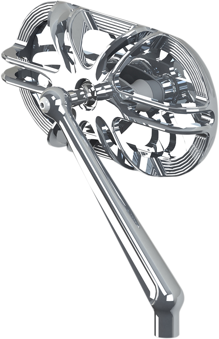 ARLEN NESS Mirror - Side View / Caged Series/Deep Cut / Chrome / Right 0640-1208