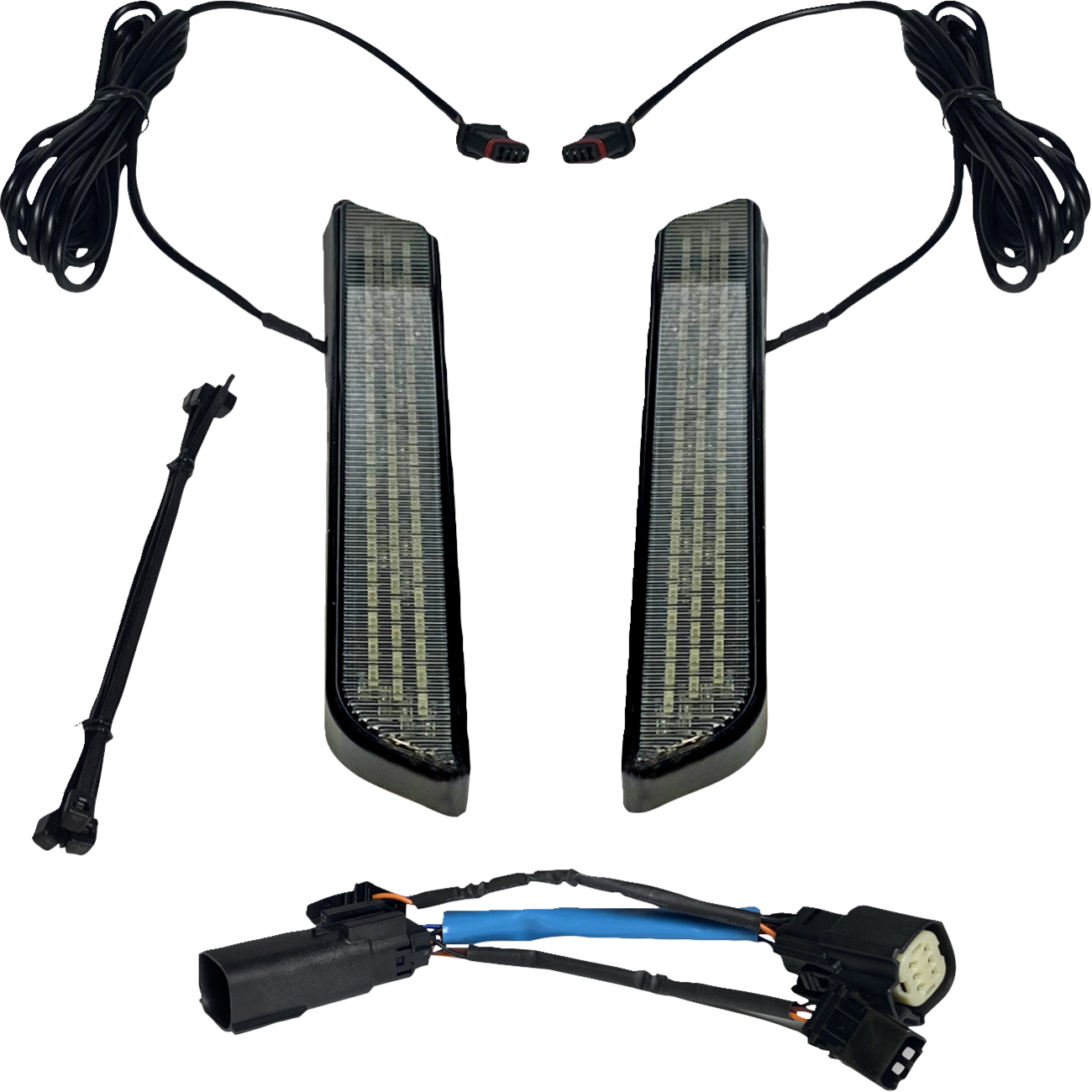 CUSTOM DYNAMICS LED Fork Light - Smoke / Black 2040-2657