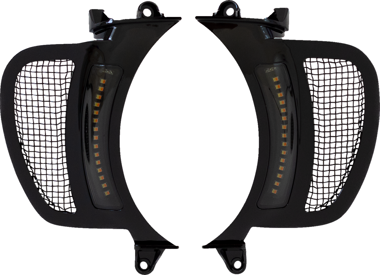 CUSTOM DYNAMICS LED Vent Insert - Amber/White / Black w/ Black Mesh 2040-2815