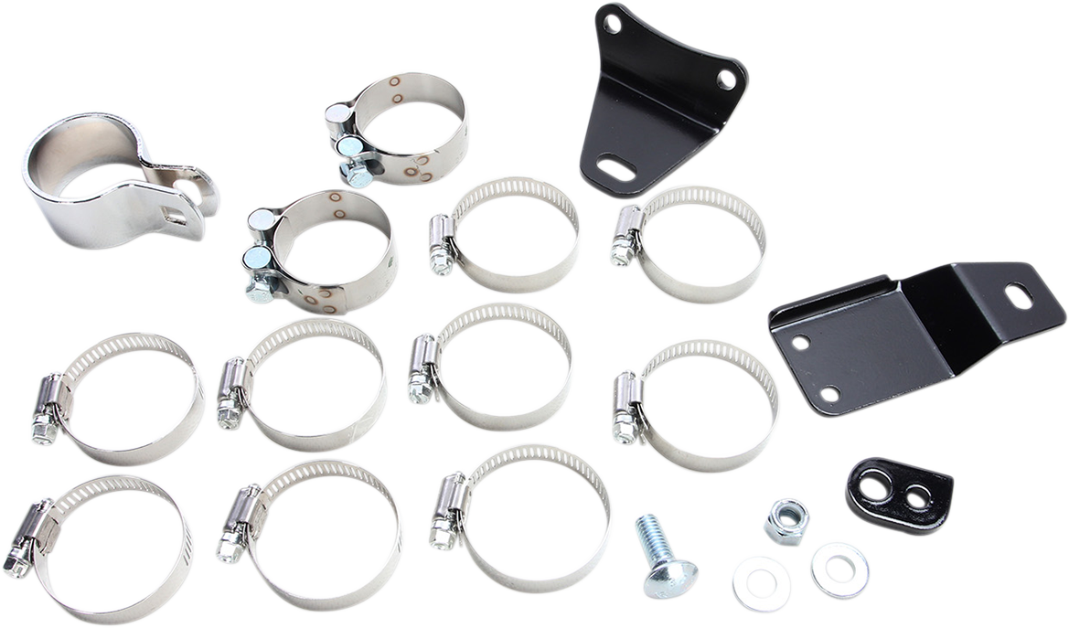 Cobra Powerport Dual Headpipes with Dual Bungs - Black 6253DBRB1
