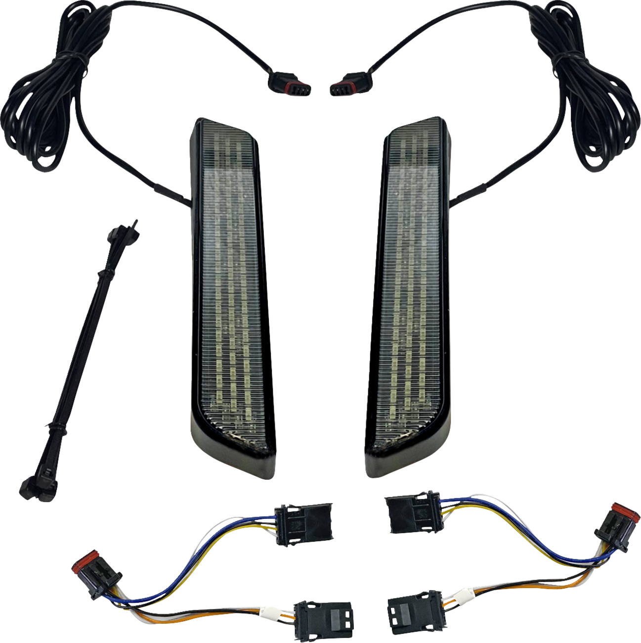 CUSTOM DYNAMICS LED Fork Light - Smoke / Black 2040-2649