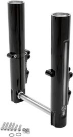 PERFORMANCE MACHINE (PM) Fork Leg Kit — Black/Contrast Cut™ - Fork Leg Kit / Black / Lower / Dual Disc / Contrast Cut / '14-'20 FL 0403-0103
