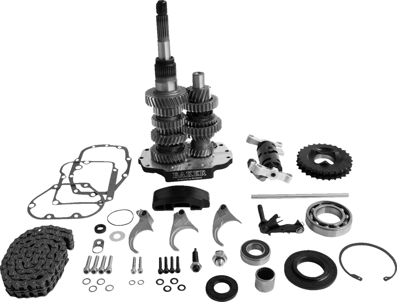 BAKER DRIVETRAIN Direct Drive Gear Set - 6-Speed / Black / '01-'06 Touring 1103-0054