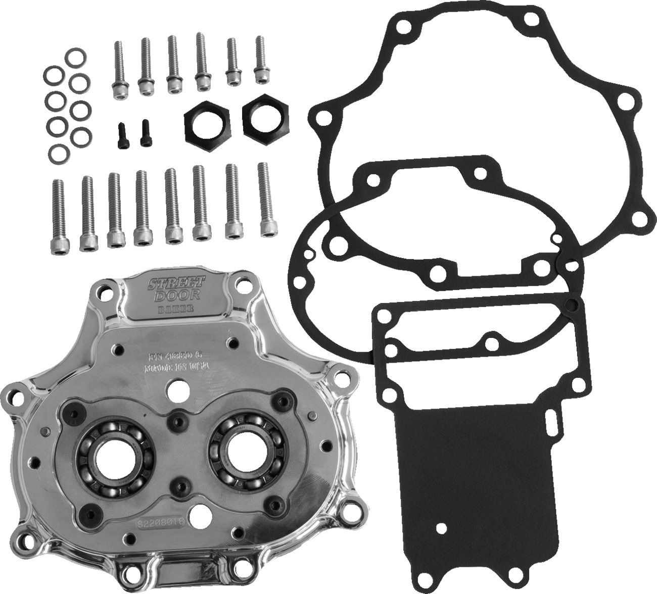 BAKER DRIVETRAIN Transmission Door Assembly - 6-Speed / Polished 1107-0719