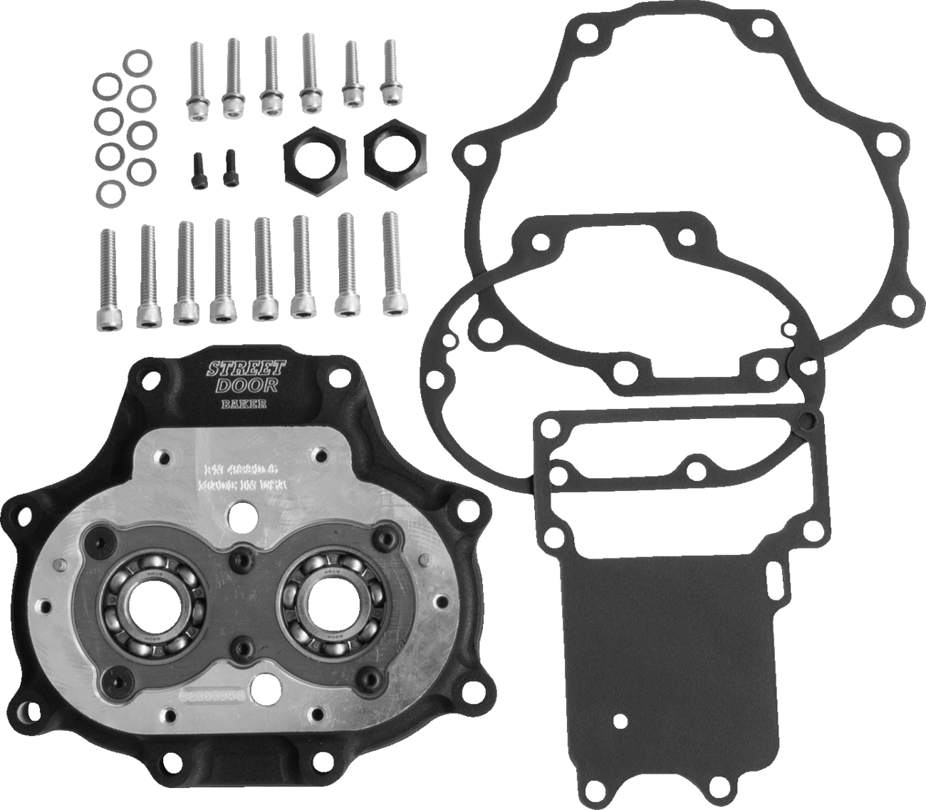 BAKER DRIVETRAIN Transmission Door Assembly - 6-Speed / Wrinkle Black 1107-0720