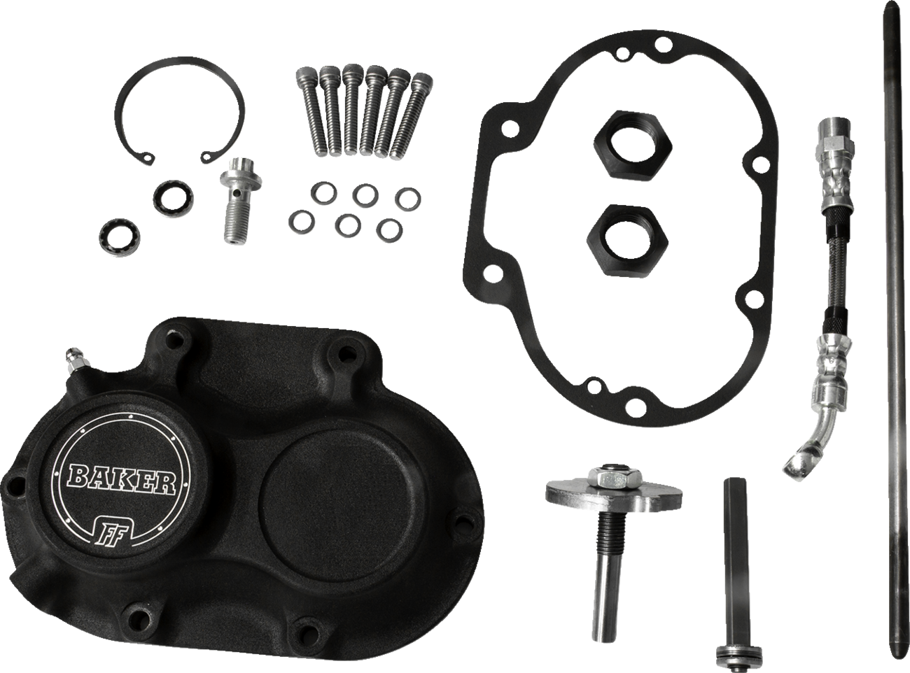 BAKER DRIVETRAIN Transmission Side Cover Assembly - Function-Formed™ / Black / M8 1107-0728
