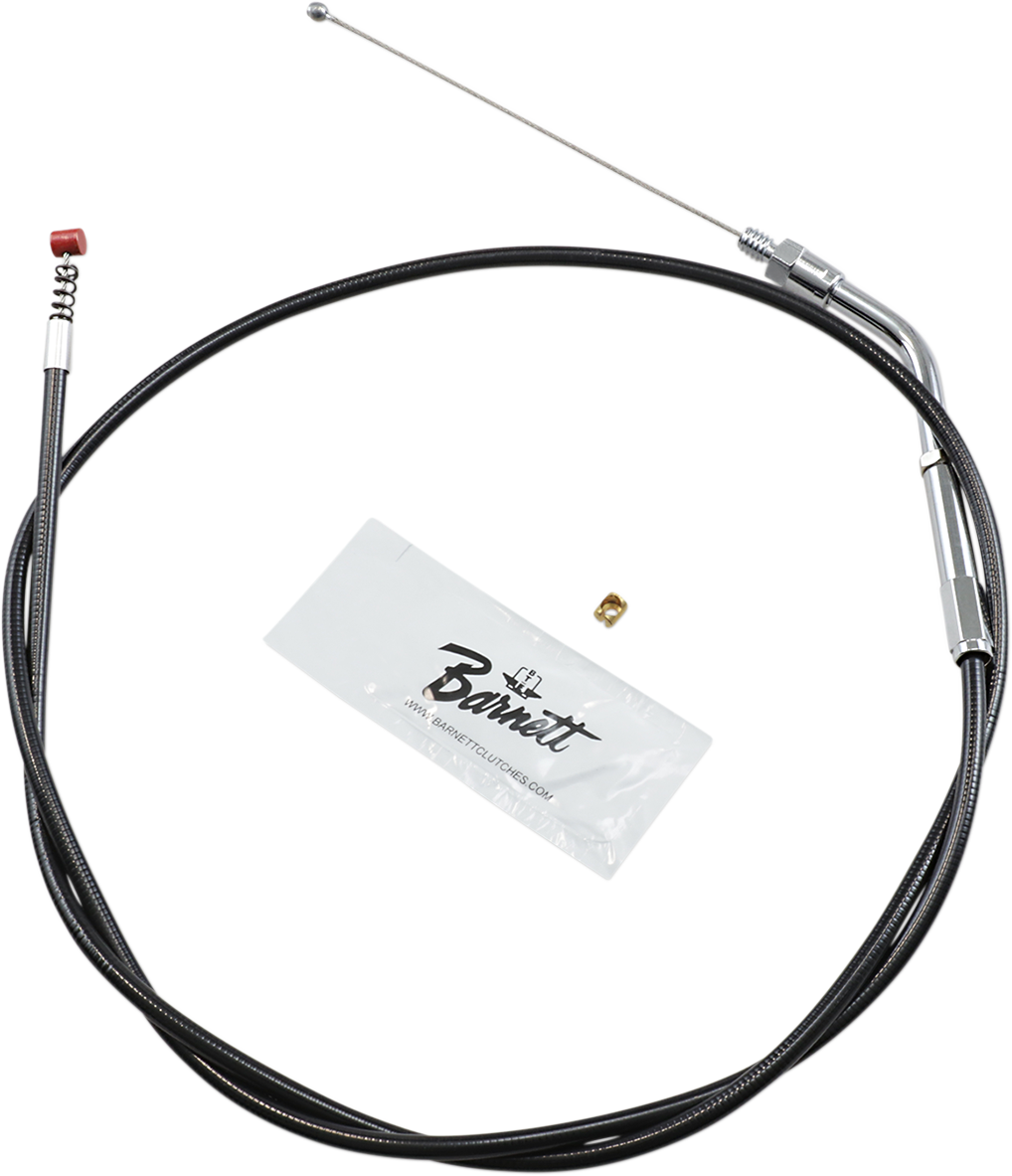 BARNETT Black Vinyl Idle Cable - +6" Size / 38" Length DS-223906